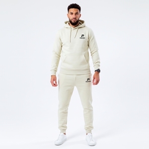 Ensemble de survêtements décontractés pour hommes en coton 100% 500 g/m², avec pantalon de jogging à capuche, respirant, vente en gros - Product Image 1
