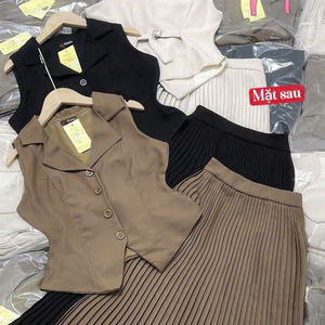 Conjunto de Dos Piezas Largo Informal y Ajustado para Verano, Conjunto de Algodón Cómodo y Natural para Mujer, Lavable, Embalaje Personalizado, Vietnam - Product Image 5