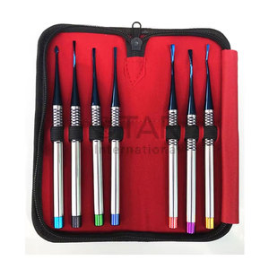 Kit de 7 instruments chirurgicaux de luxe pour extraction d'implants, avec élévateur de racine PDL et revêtement en titane, et plateau de stérilisation - Product Image 5