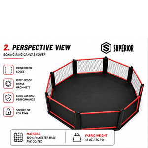 Housses de toile personnalisables exclusives pour ring de boxe robuste – Fabrication OEM/ODM disponible – Housses de haute qualité - Product Image 3
