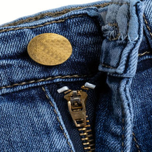 Shorts Bermuda en jean délavé taille mi-haute pour homme, style décontracté en toile de coton bleue avec braguette boutonnée, prix abordable - Product Image 6