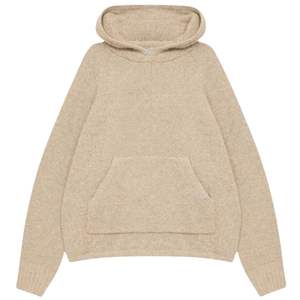 Sweat à capuche en tricot bouclé pour homme, sweat à capuche élégant et confortable avec poche avant, sweat à capuche en tricot de qualité supérieure en couleur pierre - Product Image 1