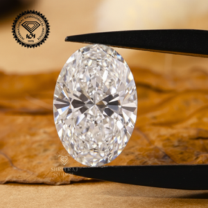 Offre Spéciale Diamant ovale certifié IGI 1,50 carat Couleur E Pureté VS1 Diamant de laboratoire CVD cultivé en vrac SHREERAJ SOLITAIRE Mariage - Product Image 1