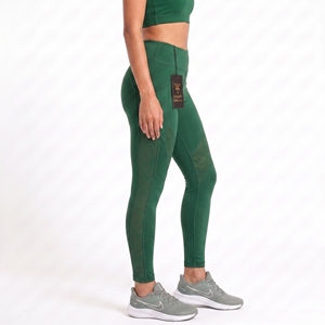 Leggings de yoga pour femmes, personnalisés avec logo, pour la salle de sport, sans couture, décontractés, taille haute, écologiques, respirants, fabrication sur mesure OEM - Product Image 4