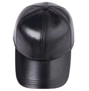 Brown Leather Look <b>Baseball</b> <b>Cap</b> Structured Bill Snapback Hat Casual Outdoor Headwear - Product Image 2