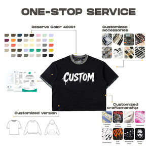 Camiseta con Estampado Gráfico Personalizado, Ribete de Camuflaje, Oversize, Algodón Orgánico, Estilo Urbano, Casual, Unisex, Manga Corta, Top de Moda para Verano - Product Image 4