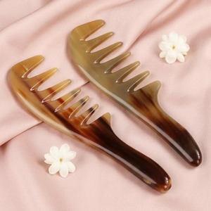 Peigne en corne de la meilleure qualité, peignes en corne naturelle, artisanat naturel, taille personnalisable, peigne en corne naturelle multicolore - Product Image 1