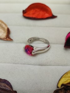 Elegant Rainbow Quartz Fire <b>Ring</b> Colorful <b>Crystal</b> Gemstone Jewelry Gift for Women Girls Statement Fashion Engagement <b>Ring</b> - Product Image 4