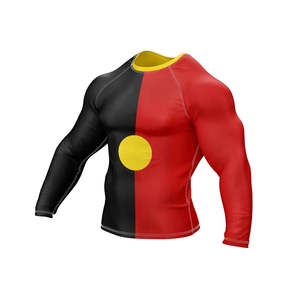 2026 Compression Gym Shirts <b>Long</b> <b>Sleeve</b> Custom BJJ Rashguard MMA Sublimated Mens Rash Guard - Product Image 4