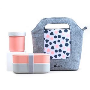 Boîte à lunch bento empilable 1-3L, hermétique, micro-ondable, écologique, en PP, facile à nettoyer, 100% scellée, alimentaire, double couche, pour la conservation des aliments - Product Image 5