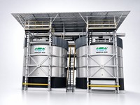 Réservoir de Fermentation Verticale de Fumier à Haute Efficacité, Directement de l'Usine, pour la Production d'Engrais Organique et de Compost