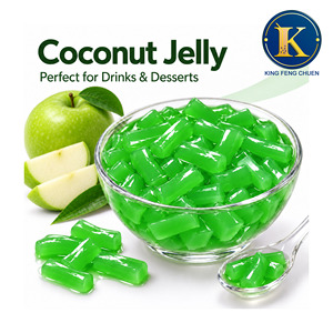 Nata de Coco con Sabor a Manzana Verde Hecha en Taiwán, Ingrediente para Té de Burbujas, Adorno para Postres - Product Image 1