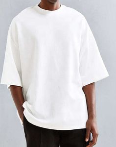 Camisetas de algodón de 260 g/m² de estilo urbano para hombre, con lavado ácido, al por mayor, lisas, desgastadas, de corte holgado y oversize - Product Image 4