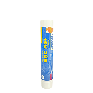 Tube cosmétique blanc en PE avec bouchon à vis, emballage pour crème, conteneur personnalisé avec logo imprimé brillant pour les soins de la peau - Product Image 1