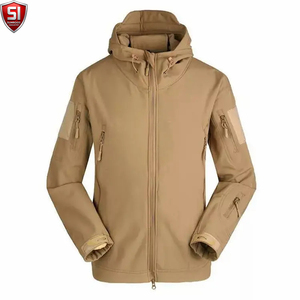 Veste Softshell Homme Sumroos Printemps à Capuche Amovible Coupe-Vent Respirante Fermeture Éclair Extérieur Décontracté Couleur Unie - Product Image 5