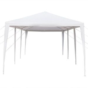 Tenda per Feste all'Aperto Bianca 3x9m, Struttura in Ferro Verniciato con Rivestimento in PE, per Matrimoni ed Eventi - Product Image 2