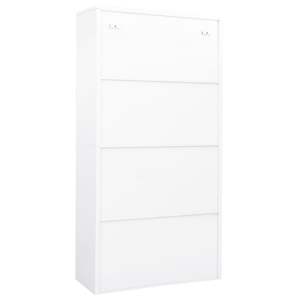 Armoires de rangement de bureau en acier blanc avec grands serrures pour une organisation efficace du bureau - Product Image 4