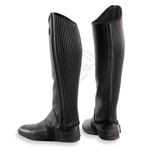 High Quality Custom Made Horse Riding <b>Half</b> <b>Chaps</b> New Western Style Multi-Purpose Leather Adults Wholesale Cheap Price Zipper - Product Image 1
