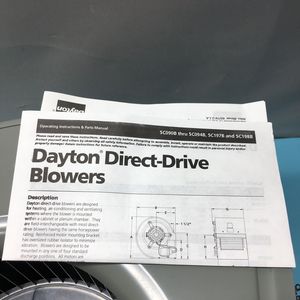 Soplador de Accionamiento Directo Dayton 5C093B, 10 5/8" - Equipo y Piezas de Semiconductores de Confianza con Legado Global - Product Image 2