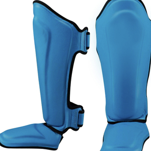 Espinilleras Profesionales Personalizadas con Logotipo, Relleno de EPE, Cuero PVC Elástico, Equipo de Protección, Correas Ajustables con Cierre de Gancho y Bucle - Product Image 1