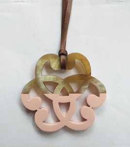 Collar con Colgante Redondo de Cristal Natural, Estilo Tribal, Hecho a Mano, con Tema de Amor, Joyería de Regalo - Product Image 6