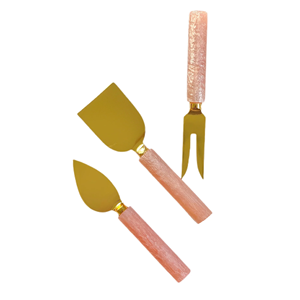 Luxury Gold <b>Cheese</b> <b>Knife</b> <b>Sets</b> Custom Design Resin Handles Reusable Wedding Events Tableware Cake Pastries Sever <b>Sets</b> Unique - Product Image 6
