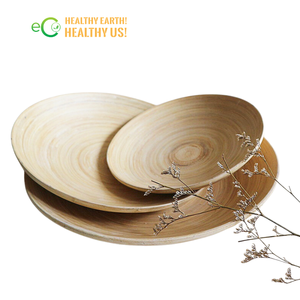Platos de Bambú Reutilizables, Biodegradables y Ecológicos, Hechos de Bambú Natural en Vietnam, Aptos para Lavavajillas y No Tóxicos, en Oferta - Product Image 1