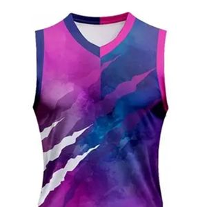 Uniforme de Baloncesto sin Mangas con Logotipo Personalizado, Ropa de Equipo de Alta Calidad para Adultos, Tallas Grandes, Impresión por Transferencia de Calor, 100% Poliéster - Product Image 4
