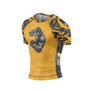 Custom Made Unisex Rashguard OEM Sublimation UPF 50 Yoga Wear UV Protection Compression Anti Rash Polyester Wholesale OEM Custom - Product Image 4