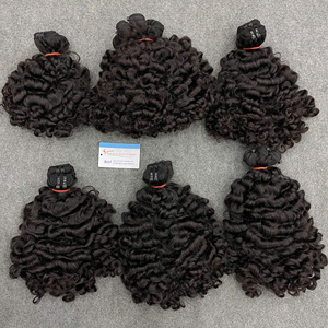 ลดราคาสินค้าขายดี ผมต่อแบบดับเบิ้ลดรอว์น สตีมฟัซวีฟท์ สีดำ ไม่หลุดร่วง ราคาส่ง - Product Image 2