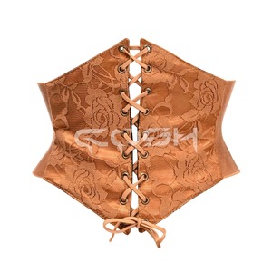 Ceinture Corset à Superposition de Dentelle Tendance - Product Image 1