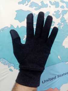 Wholesale Jacquard Nylon Sports Winter <b>Gloves</b> for Screen Compatible Thermal Windproof Water Resistant Cycling Hiking Outdoor - Product Image 3