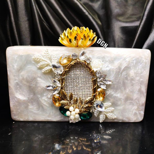 Bolso de mano de resina epoxi hecho a mano, bolso de mano de resina con temática de Ángel, estilo antiguo para decoración de boda y regalo - Product Image 2