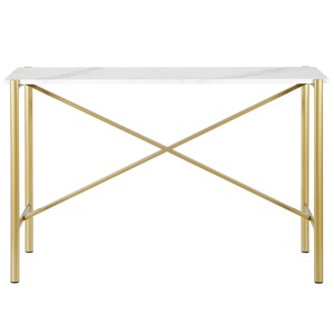 Mesa Consola Moderna de Acero con Elegante Base de Patas de Estilo Industrial, Decoración de Lujo para Entrada, Pasillo y Sala de Estar, Muebles al por Mayor - Product Image 3