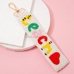 พวงกุญแจลูกปัดงานปักลูกปัดสำหรับกระเป๋างานประดิษฐ์ทำมือน้ำหนักเบาปรับได้เป็นมิตรกับสิ่งแวดล้อมสำหรับพวงกุญแจเลื่อม - Product Image 4