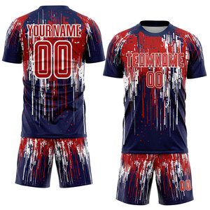 High Durable Knitted Cotton & <b>Polyester</b> Fabric Made Soccer Sports Jersey Reinforced Stitched Custom Design Made Soccer <b>T</b>-<b>Shirts</b> - Product Image 5