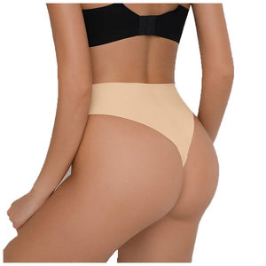 Tanga de cintura baja de color liso para mujer, sexy, acanalada, para uso diario, ropa interior femenina de moda económica - Product Image 3