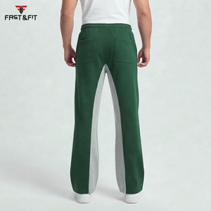 Factory Customized Design Streetwear Men Flared <b>Trouser</b> High Quality Custom Made Plus Size Flared mens pants - Product Image 2