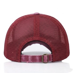 Mens Vintage Washed Trucker Cap Distressed Cotton Hat Mesh Back Snapback Curved Brim Casual Streetwear Cap - Product Image 6