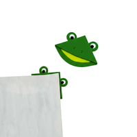 Marque-page d'angle en PVC réutilisable, motif dessin animé antidérapant, sans phtalate, imprimé UV, papeterie de qualité, cadeau de bureau