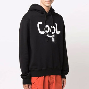 Sweat à capuche polaire pour homme, coupe oversize, en pur coton, chaud, coupe-vent, couleur unie numérique, avec logo personnalisé, collection Automne/Hiver - Product Image 3