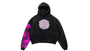 Fabricante de sudaderas streetwear con bordado desgastado, pedrería, lavado ácido, vintage, lavado a la piedra, oversize, MOQ 10, proveedor - Product Image 6