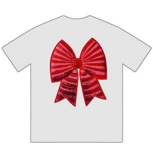 Parches bordados de lentejuelas en forma de lazo grande, tela de hierro revestida de resina, decoración de ropa, Material de fieltro con apliques - Product Image 5