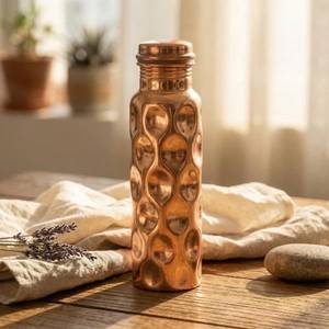 Premium Plain <b>Copper</b> <b>Drinking</b> <b>Bottle</b> - Product Image 3