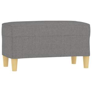 Tabourets et poufs en tissu gris foncé 27.6 "x 13.8" x 16.1 "Produit - Product Image 2