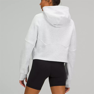 เสื้อฮู้ดดี้ผู้หญิงไซส์ใหญ่ ผ้าโพลีเอสเตอร์/คอตตอน ผสมผสาน ป้องกันการหดตัว แห้งเร็ว ไม่เป็นขุย มีซับใน สวมใส่สบายสำหรับฤดูหนาว - Product Image 5