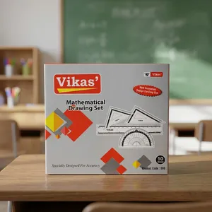 Most Selling Vikas <b>Drawing</b> Set Premium Quality Geometry Box for School College <b>Office</b> and Technical <b>Drawing</b> Available For Sale - Product Image 6
