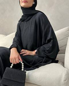 Abaya : Nouveaux modèles brodés, vêtements islamiques traditionnels, dernière collection en tissu Nida, robe en organza, robes musulmanes, Dubaï, polyester de haute qualité - Product Image 1