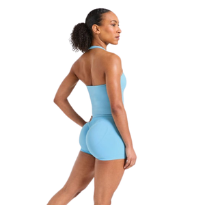 Women Yoga <b>Jumpsuit</b> Sleeveless <b>Workout</b> Romper Gym Fitness Training Sportswear Stretch Activewear Breathable Athletic Clothing - Product Image 2