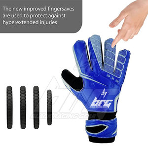 Gants de gardien de but de football professionnels, gants de gardien de but de football personnalisés, paume en latex allemand haute adhérence, protection des doigts personnalisée - Product Image 4